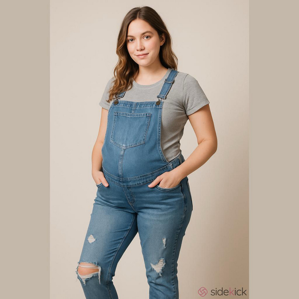 Maternity Denim Overalls